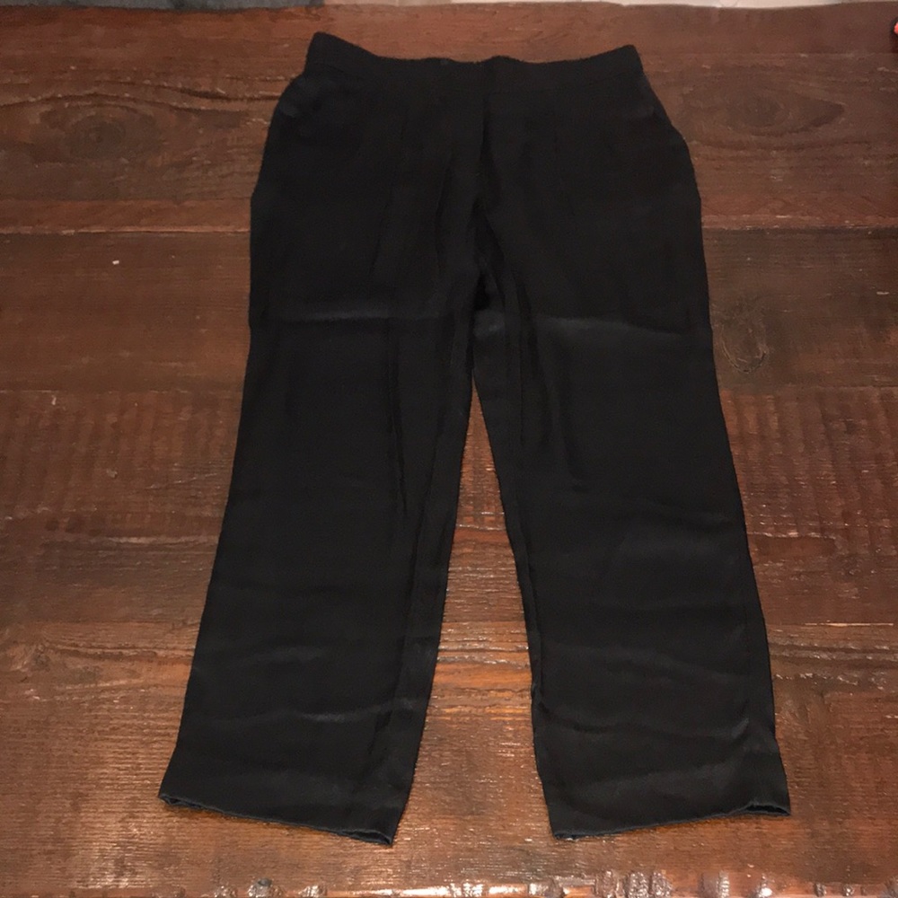 Skinny legged silk pants
